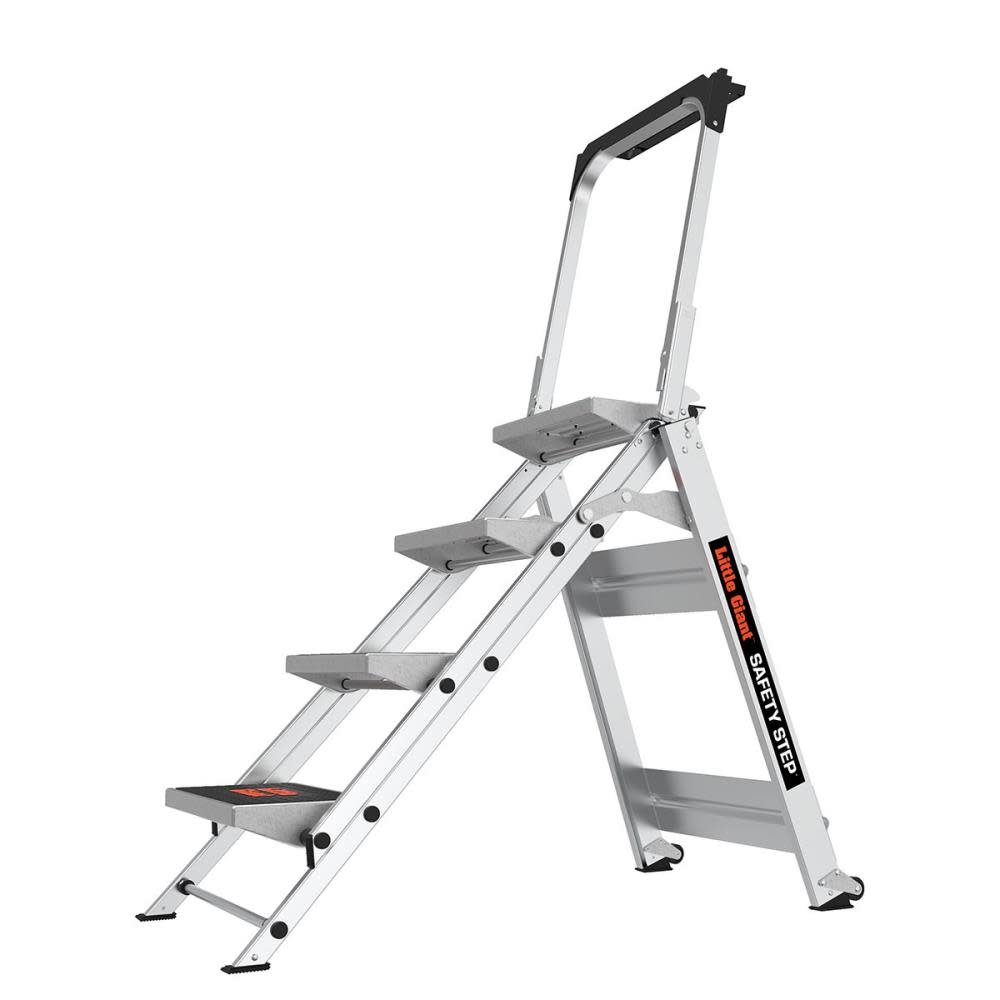 Safety Step M4 Aluminum Type 1A Step Stool with Handrail