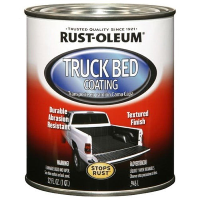 Rust-Oleum， Black Automotive 248915 32-Ounce Truck Bed Coating Quarts， 2 Pound