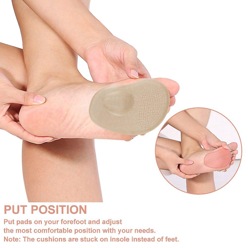 2 Pairs Forefoot Ball Of Foot Cushions For Women， Anti-slip Metatarsal Foot Pads For High Heels