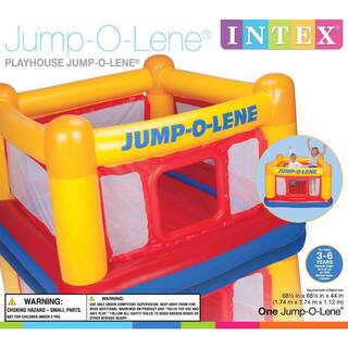 Intex Inflatable Jump-O-Lene Ball Pit Bouncer Bounce House Play Tent with 100 Play Balls 48260EP + 49600EP