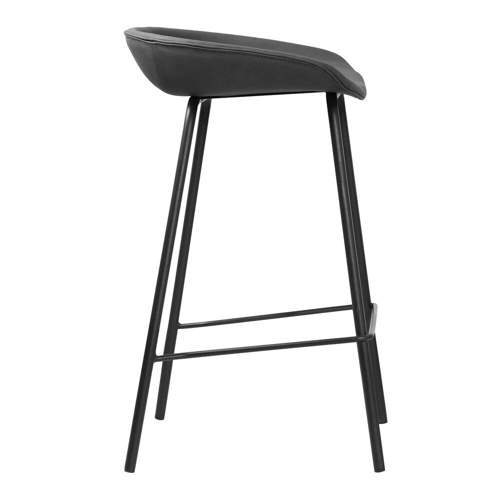 (Set of 2) Mitch Bucket Seat Counter Stool (26 inch)