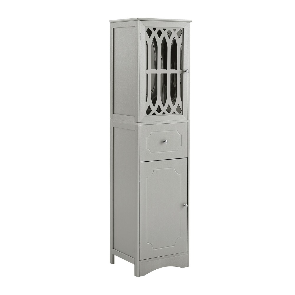 Kitchen Pantry Cabinet Tall Storage Cabinet Freestanding Cupboard w/ Doors   Adjustable Shelves  Bathroom Floor Cabinets  White