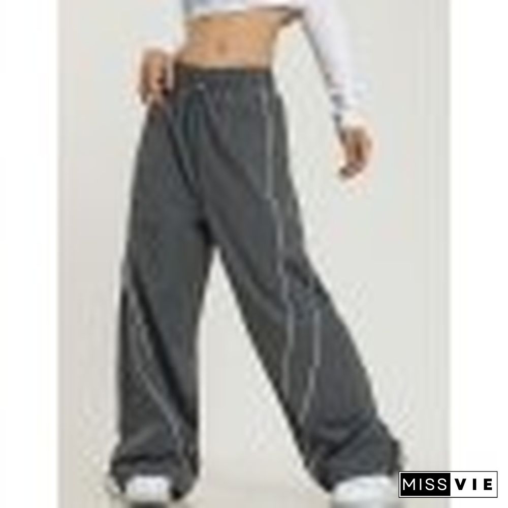 Vintage Piping Detail Baggy Sweatpants