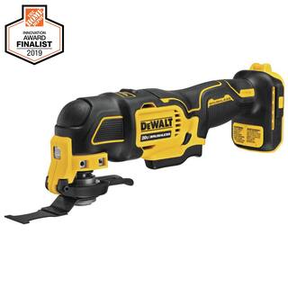 DW ATOMIC 20V MAX Cordless Brushless Oscillating MultiTool and (1) 20V Premium Lithium-Ion 4.0Ah Battery DCS354BWDCB204