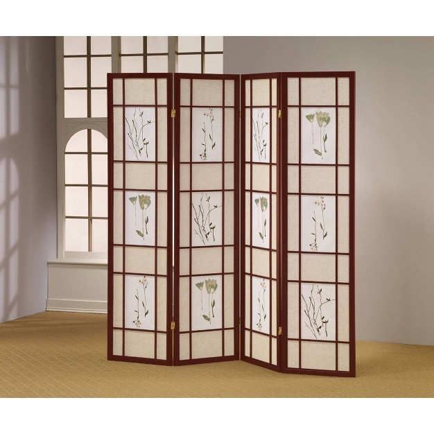 4 Panel Shoji Screen Cherry Ore International