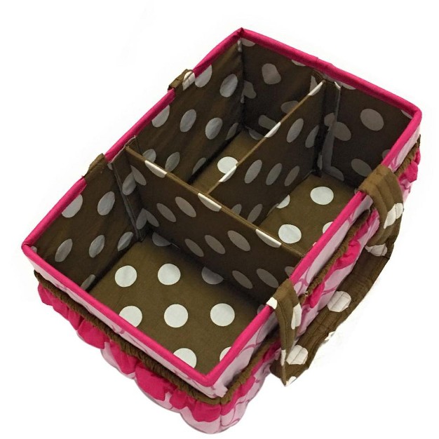 Bacati Butterflies Pink choc Storage Caddy