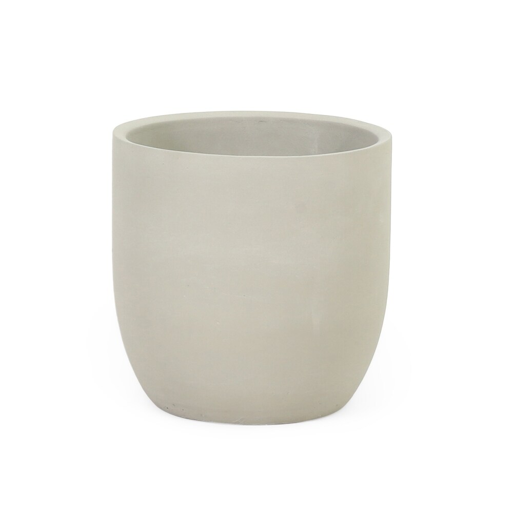 Shellynn Lightweight Concrete Outdoor Planter by Christopher Knight Home