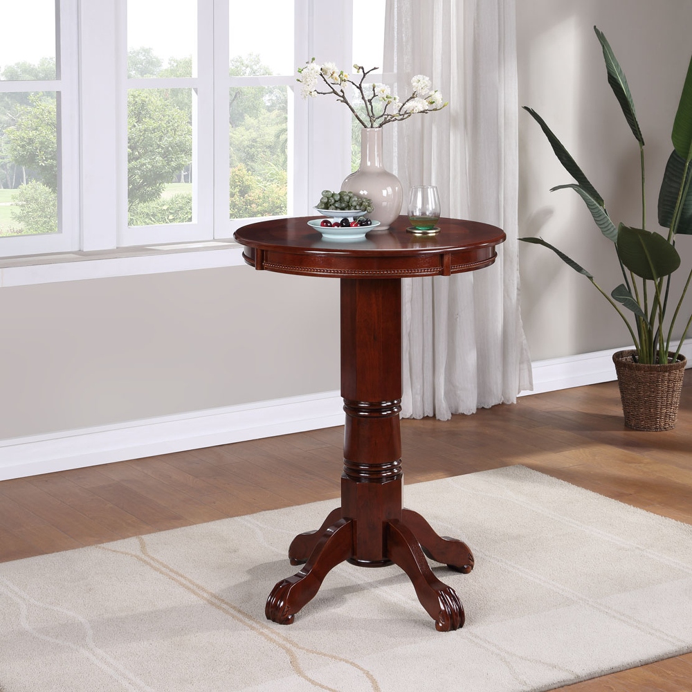 Florence 30 inch Round Wood Pub Table