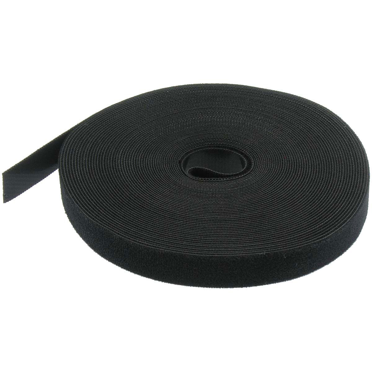 0.8x 50 ft. Wrap Strap Hook and Loop Black Roll