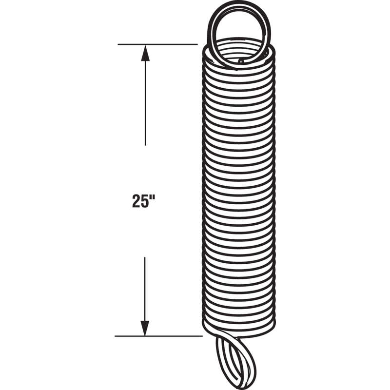 Prime-Line 25 in. L 140 lb Garage Door Extension Spring