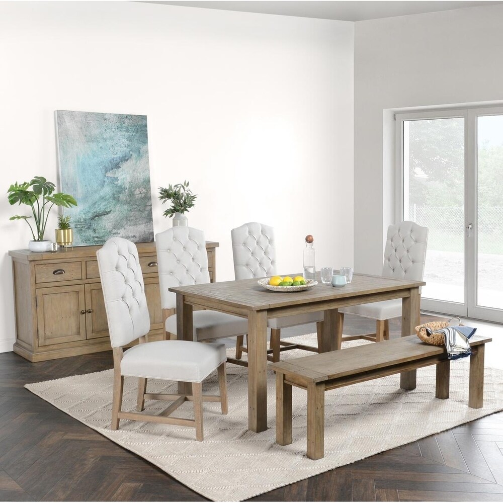 The Gray Barn Fairview Driftwood Reclaimed Pine 60 inch Dining Table   30Hx60Wx36D