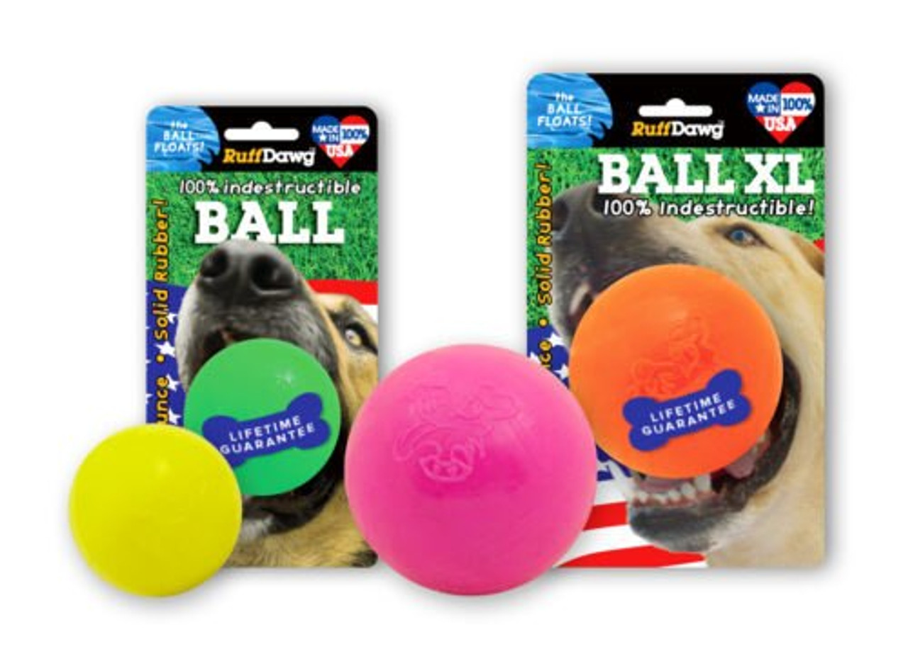 RuffDawg Rubber Ball Retrieving Dog Toy