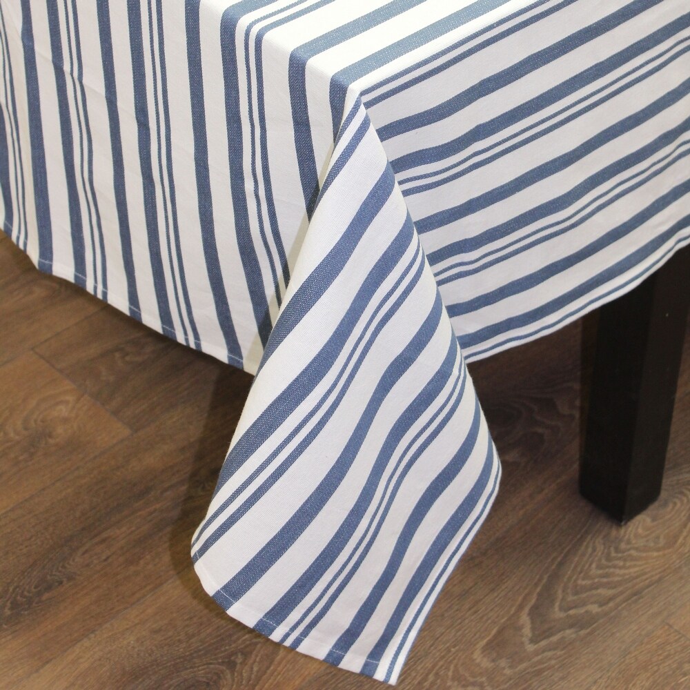 Fabstyles Broadway Stripe Cotton Tablecloth