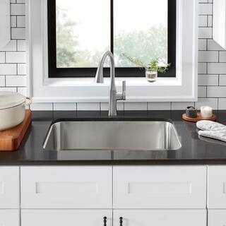 KOHLER Rubicon Single-Handle Pull-Down Sprayer Kitchen Faucet in Vibrant Stainless R20147-SD-VS