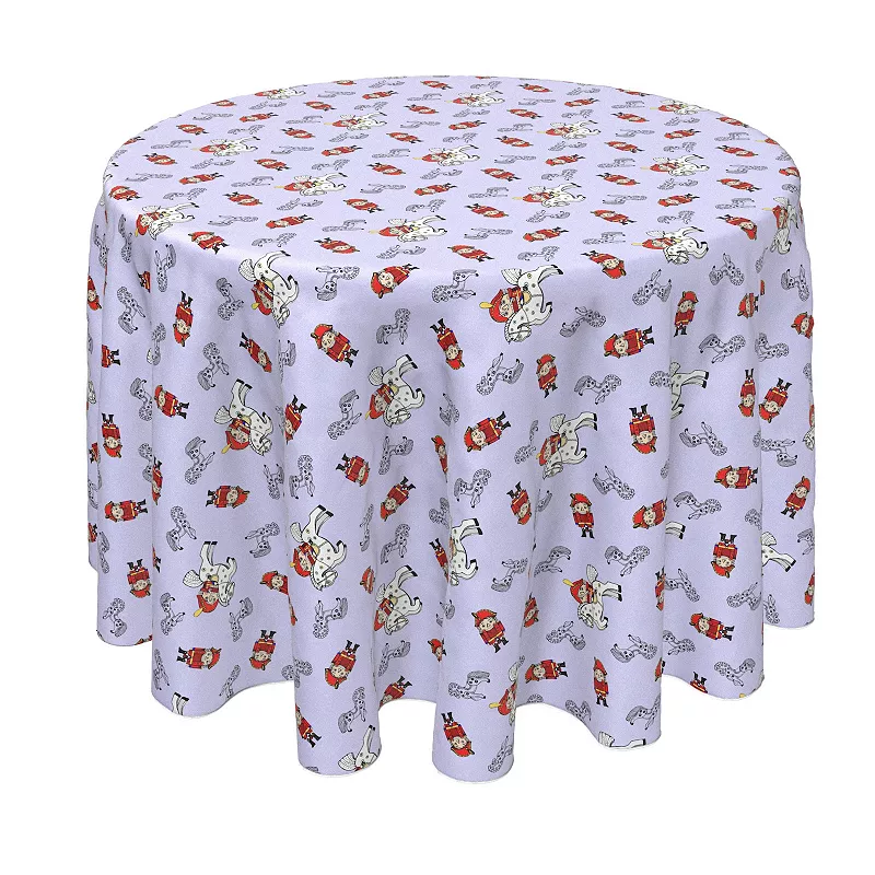 Round Tablecloth， 100% Polyester， 70 Round， Nutcracker Fairy Tale