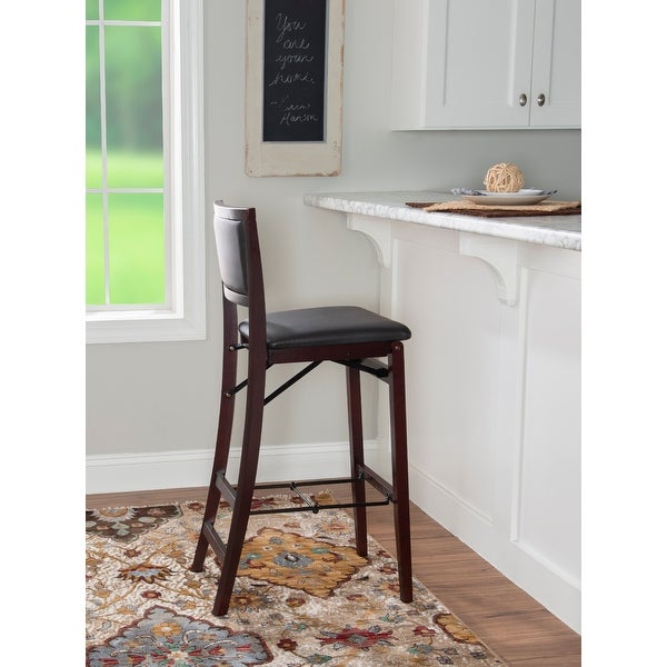 Kristle Folding Padded Bar Stool， 30