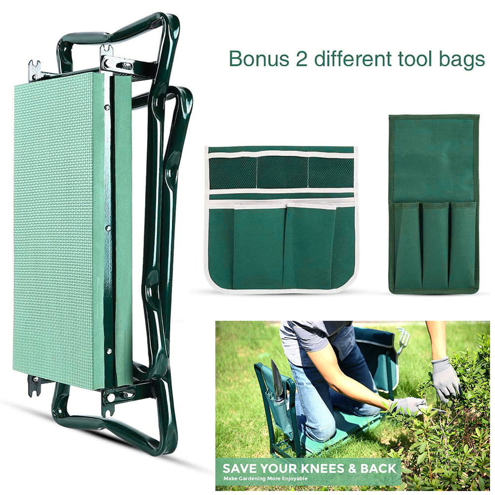 Garden Kneeler Tools Bag Garden Stool Storage Bag Gardening Kneeling Chair Bag Oxford Cloth Storage Bag for Garden Kneeler Seat, Only Tool Bag