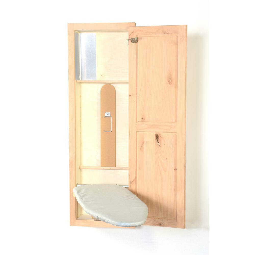 Hide-Away Knotty Alder In-Wall Ironing Board SUP400KA