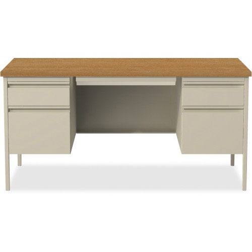 Lorell Fortress Series Double-Pedestal Desk (60926)