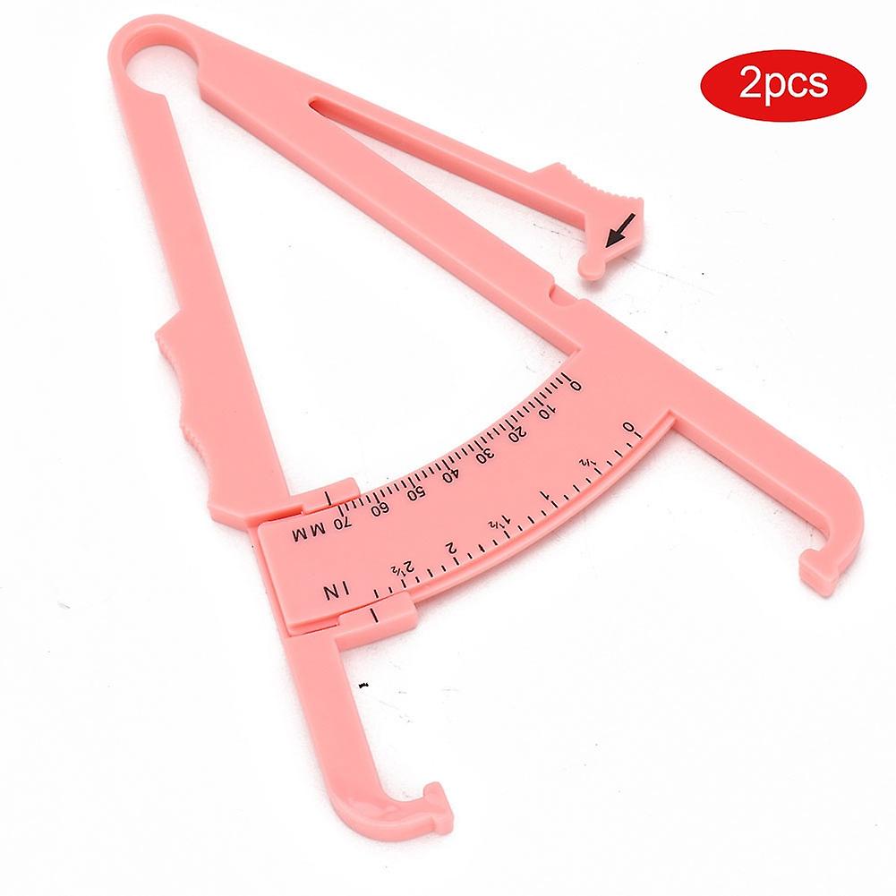 2pcs Body Fat Caliper Tester Skinfold Measurement Tape Fitness Body Slimming Measure Tool