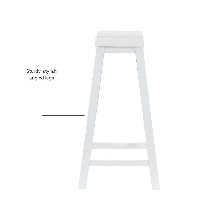 Linon Dale Saddle Bar Stool