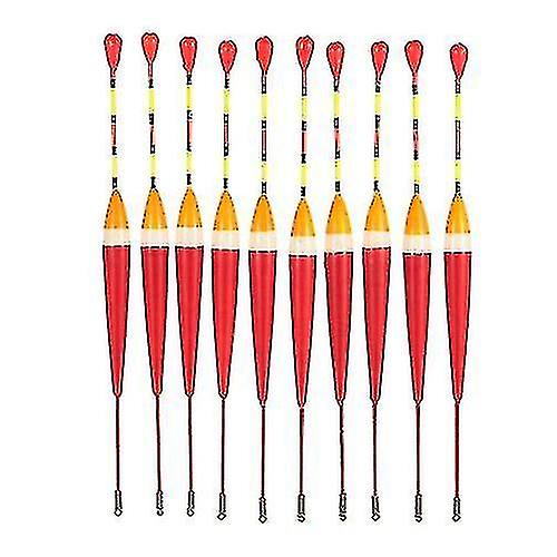 10pcs Multi-purpose Light Floaters Angling Equipment Fishing Floats Set Buoyant Bite Indicator Float