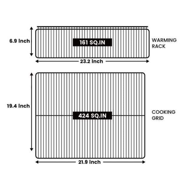 Z GRILLS 585 sq in Pellet Grill and Smoker in Black