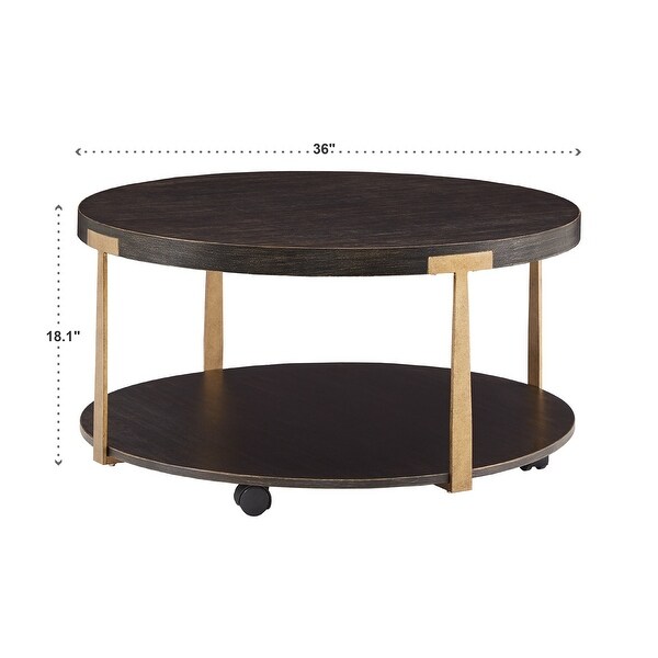 Jensen Wood and Metal T-Brace Tables by iNSPIRE Q Artisan