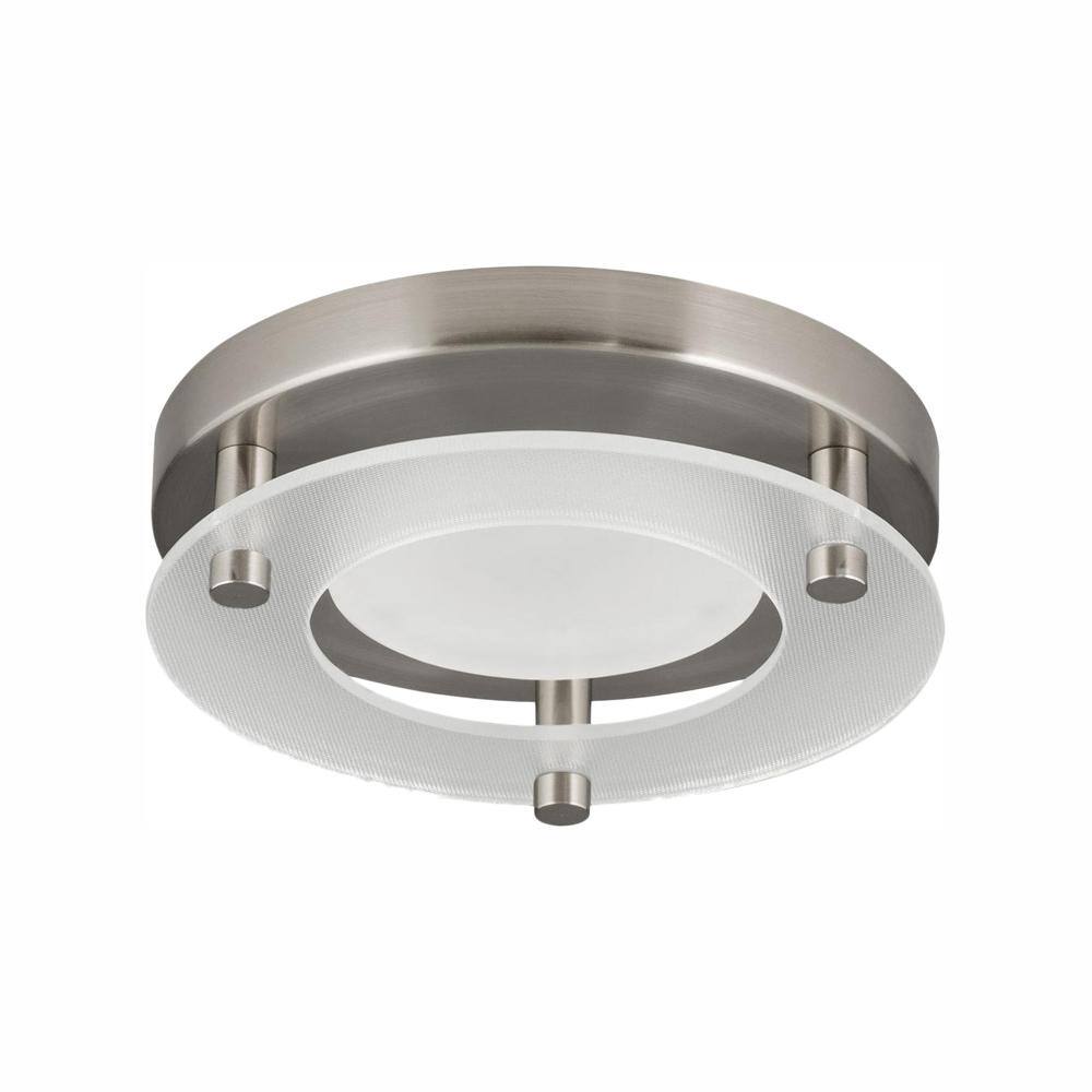 Progress Lighting 5.5 in. Flush Mount Collection 10.5-Watt Brushed Nickel Integrated LED Flush Mount P8247-09-30K