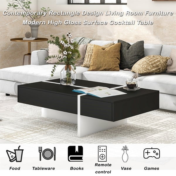 Modern High Gloss Surface End Table