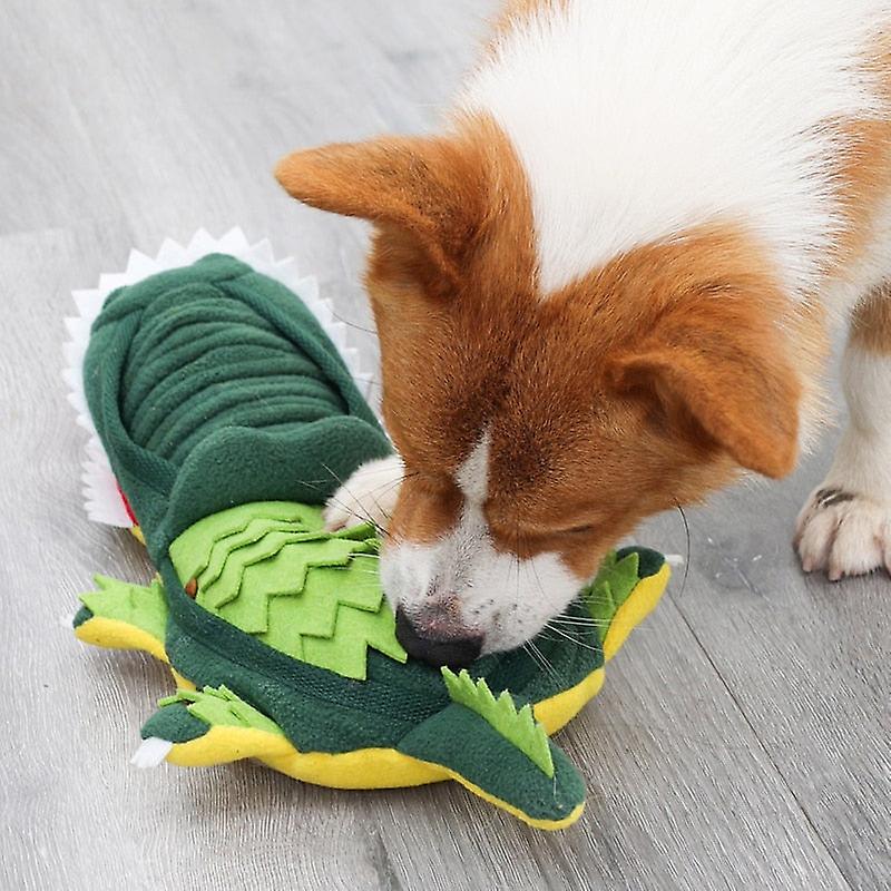 Crocodile dog snuffle toy