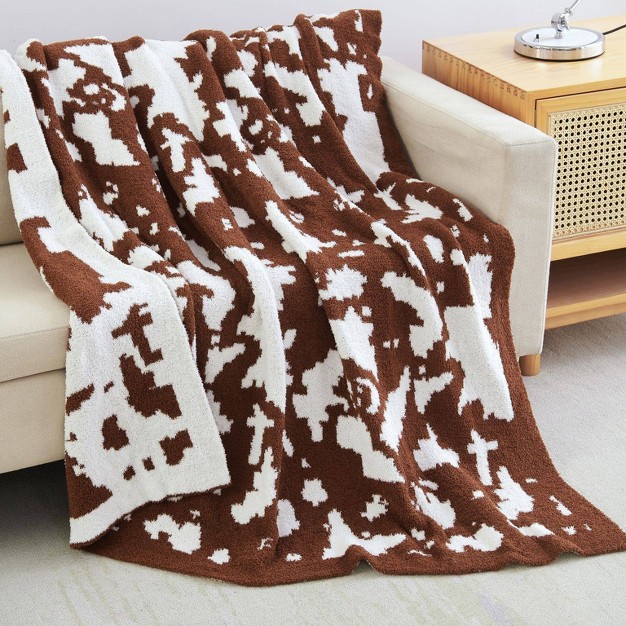 Jacquard Knit Throw Blanket Mantolok