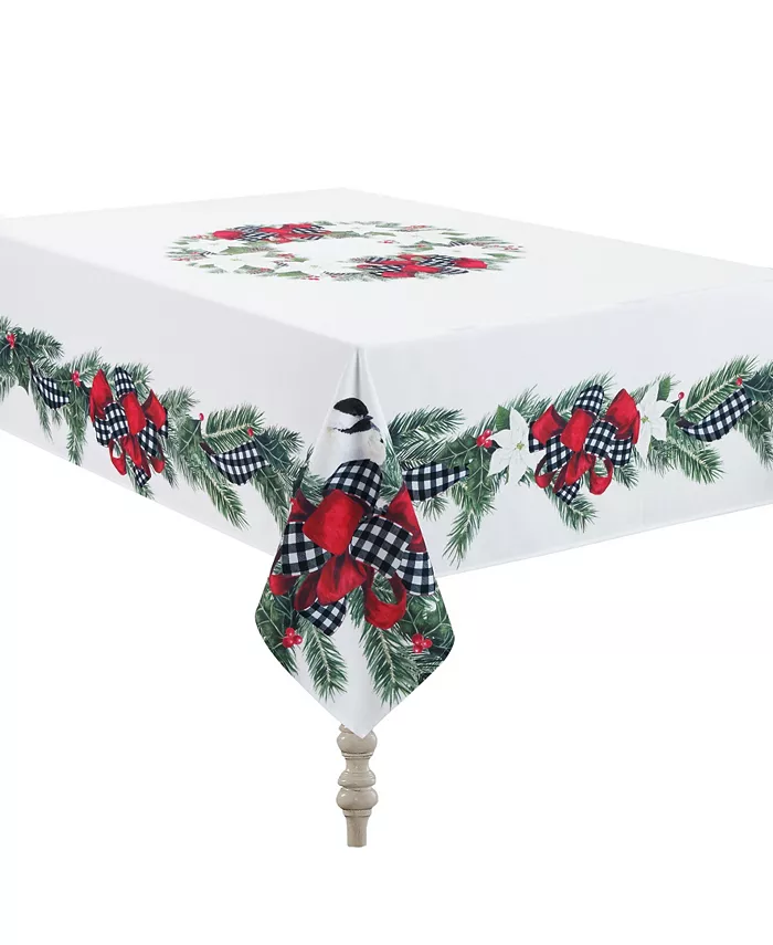 Laural Home Christmas Trimmings Tablecloth - 70 x 84