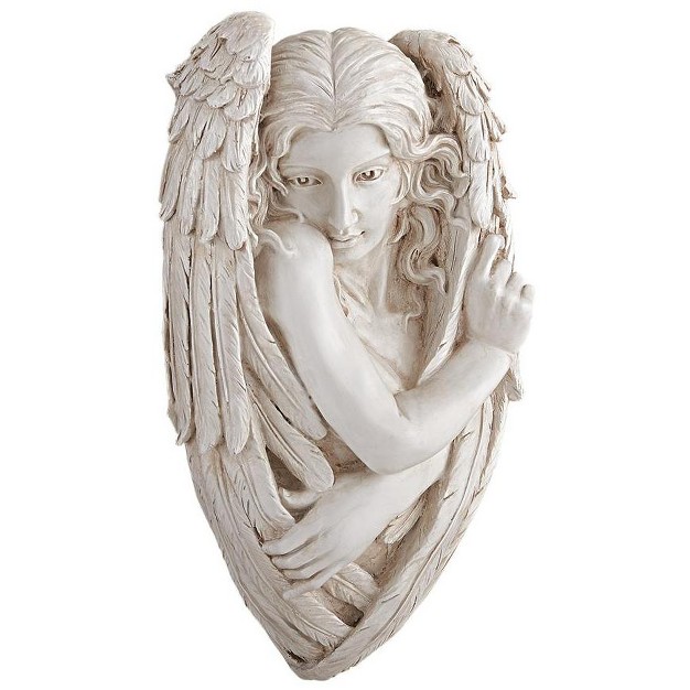 Design Toscano Tristan The Timid Angel Wall Sculpture Off white