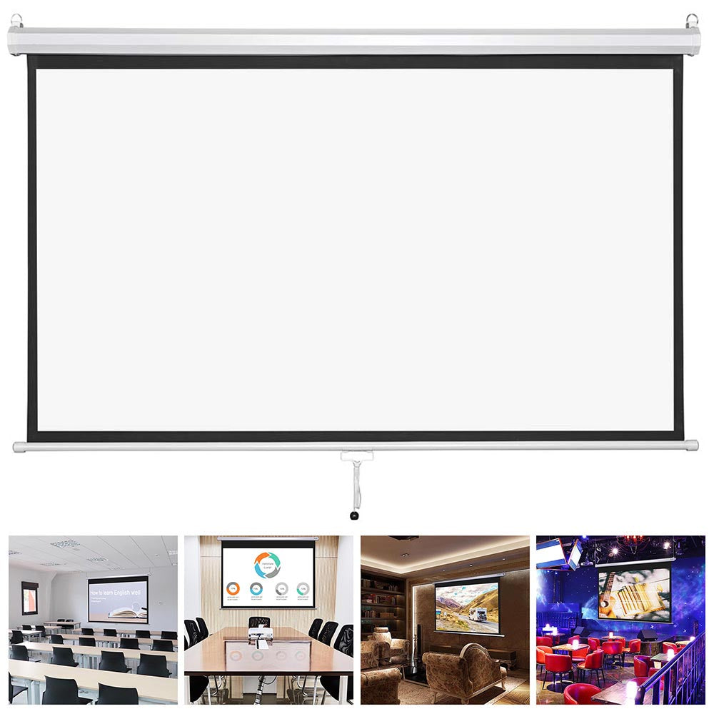 InstaHibit 16:9 Retractable Manual Projection Screen 72