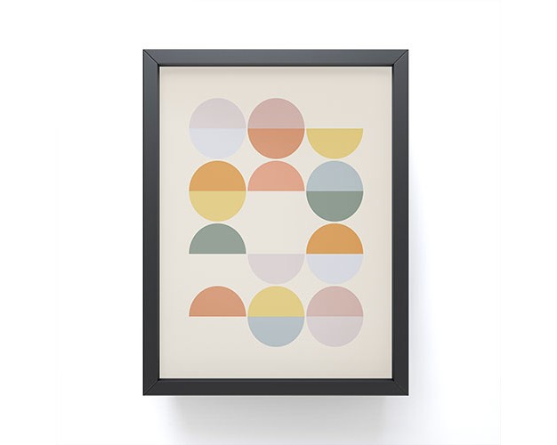 Alisa Galitsyna Pastel Geometric Shapes 2 Framed Mini Art Print Society6