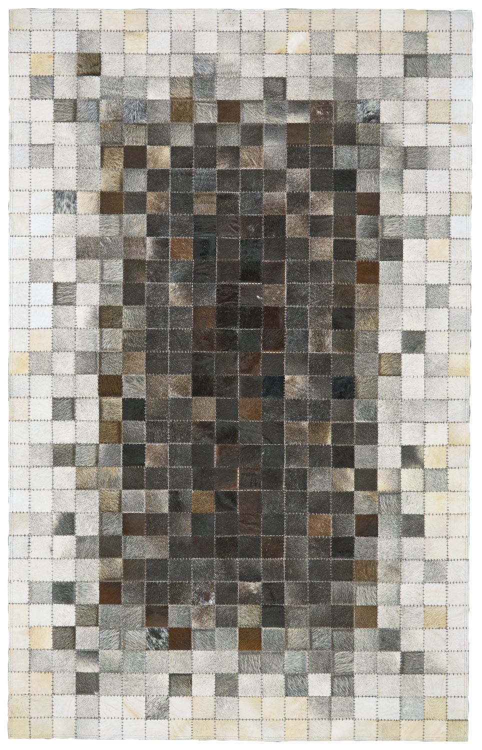 Zenna Gray and Brown Rug by BD Fine