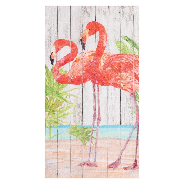 C amp f Home Paradise Flamingo Printed Flour Sack Kitchen Towel