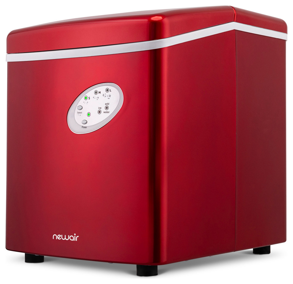 Newair AI 100R 28 Pound Portable Ice Maker  Red   Contemporary   Ice Makers   by Luma Comfort  Houzz