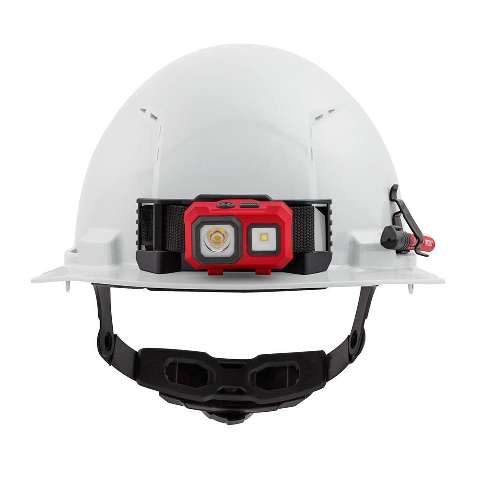 Milwaukee White Front Brim Vented Hard Hat with 6pt Ratcheting Suspension Type 1 Class C 48-73-1220 from Milwaukee