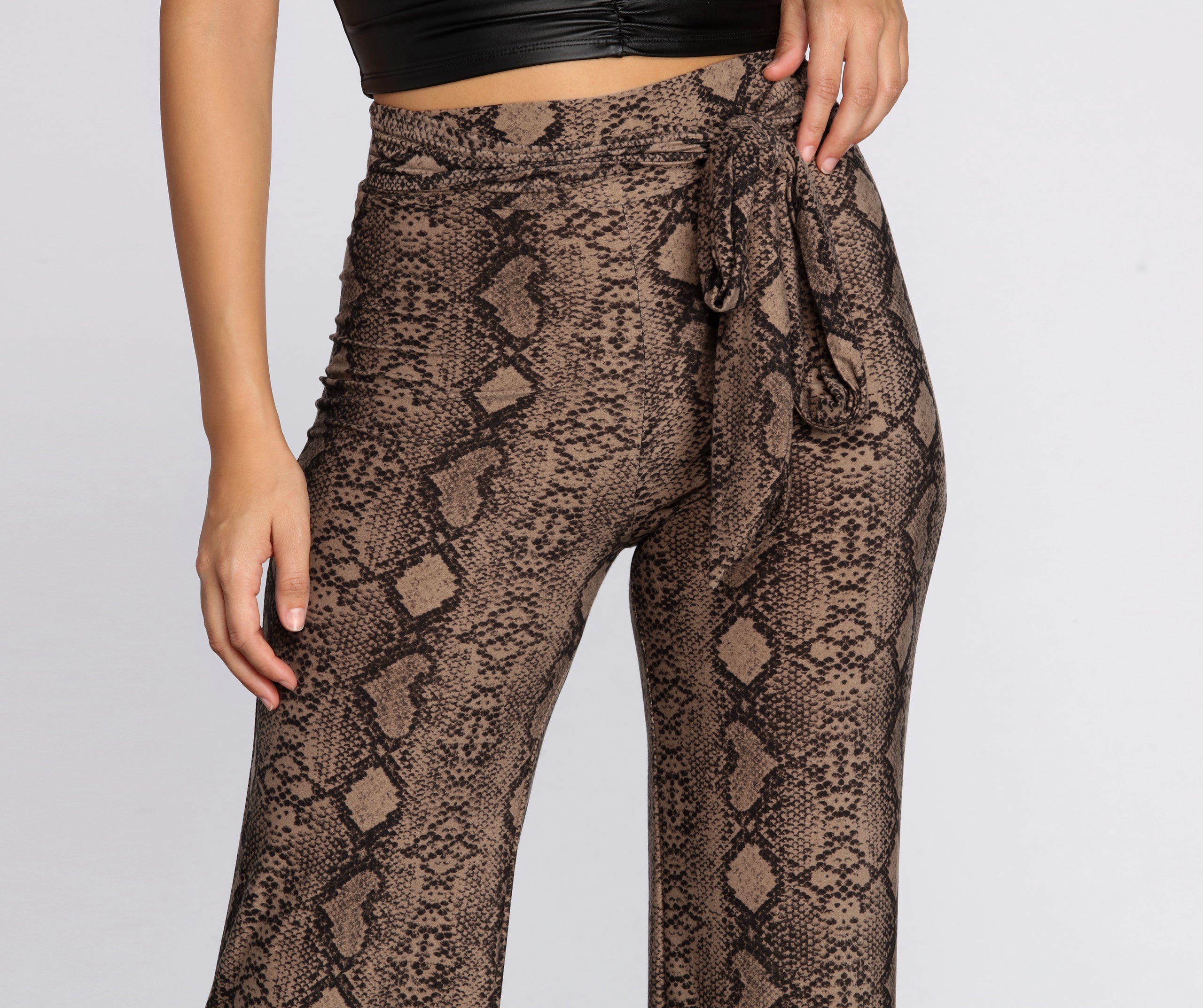 Sassy Stunner Snake Print Pants