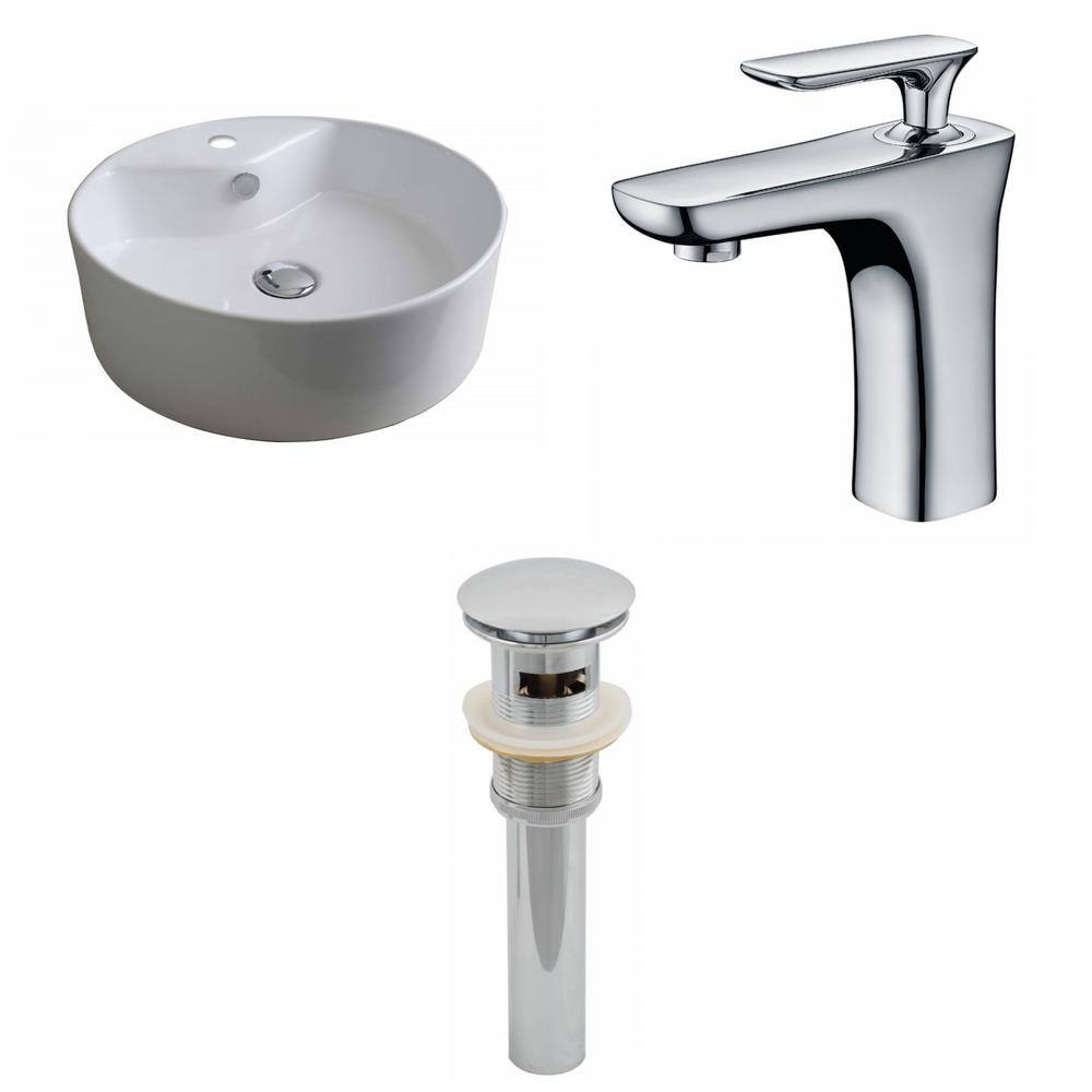 16-Gauge-Sinks 19.5 in. Undermount Bathroom Sink in Biscuit 16GS-539