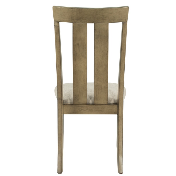 Set of 4 Dining Chairs Soft Fabric Dining Room Chairs with Seat Cushions and Curved Back