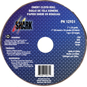 Shark 12931 1 x 25 Yard Aluminum Oxide Emery Clot...