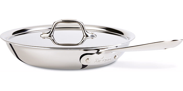 All-Clad D3 Stainless Steel Frying Pan with Lid