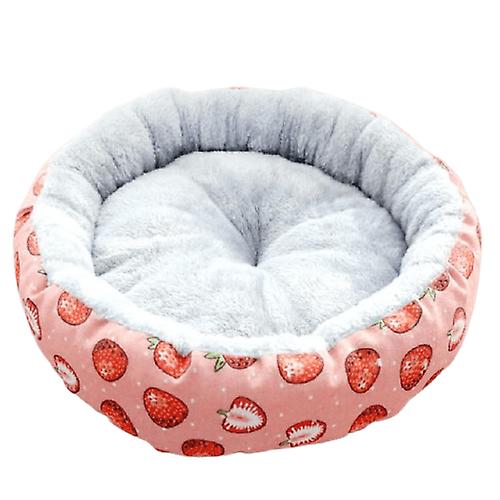 Deep sleeping round pet bed