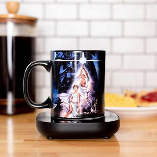 Uncanny Brands Star Wars 'A New Hope' Black Single-Cup Coffee Mug Warmer with Coffee Mug for Your Drip Coffee Maker MW1-SRW-NH1