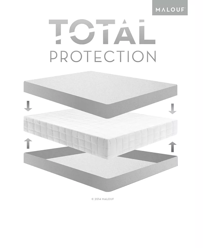 Malouf Sleep Tite 5-Sided Mattress Protector with Omniphase and Tencel - Twin XL