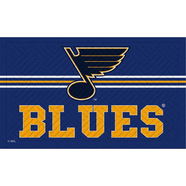 Embossed Mat Cross Hatch St Louis Blues