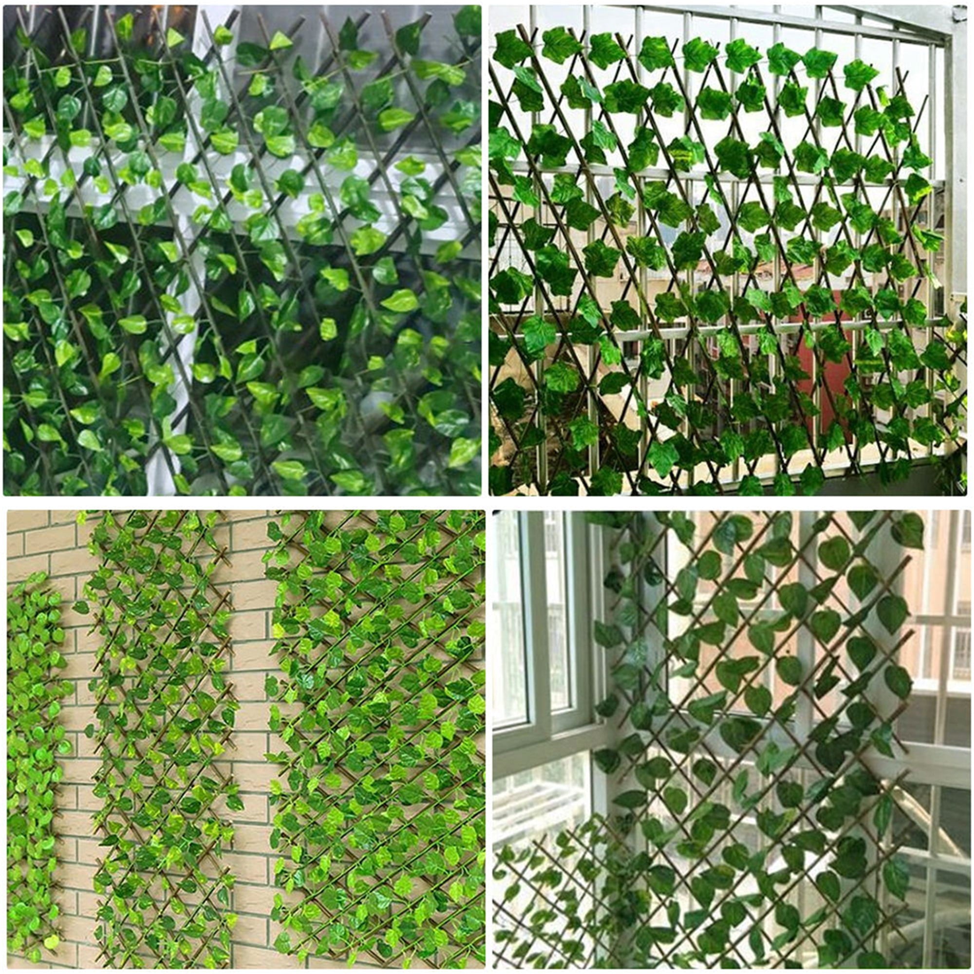 Artificial Garden Fence Eco-Friendly Stretchable Decoration Green Wall for Home Balcony Restaurant